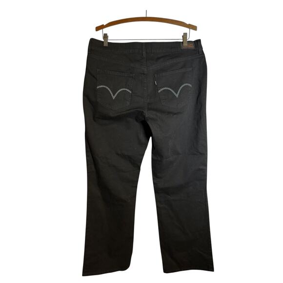 Levi’s Perfectly Shaping 512 Bootcut Jeans Black Mid Rise Women’s Size 18M - Picture 6 of 8